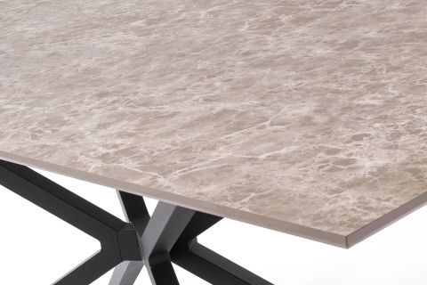 ARVEN MASA, AURA SANDALYE, GRİ TAŞ, 180X90