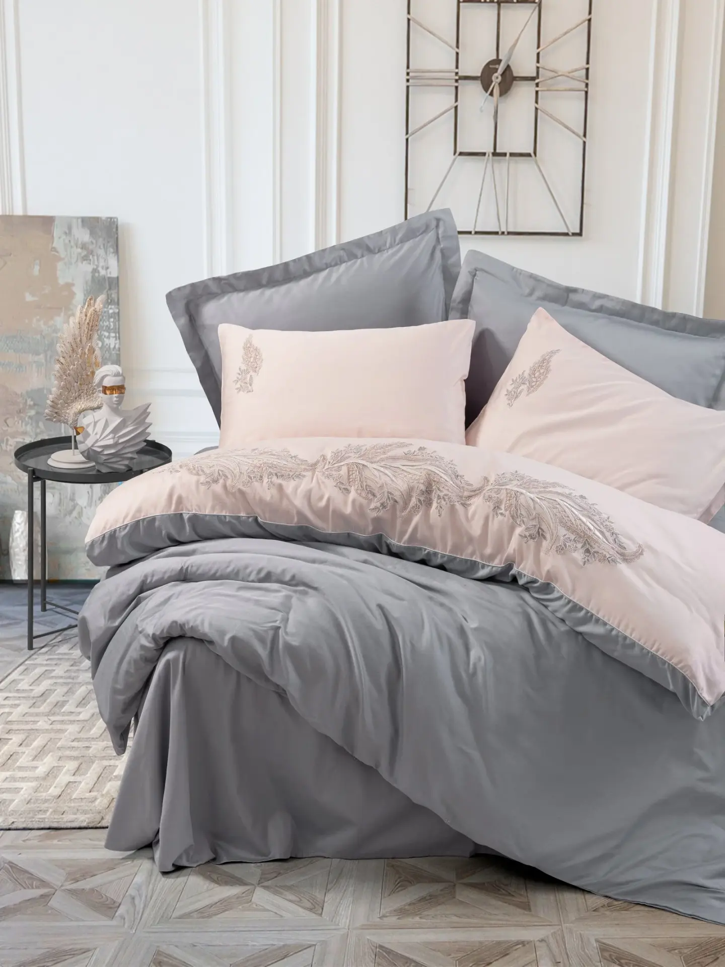 Cotton Box Çift K. Brode Saten Nevresim Takımı