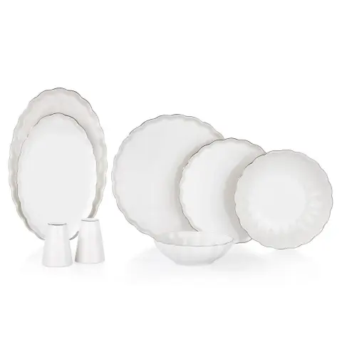 Schafer Evelynn Yemek Takımı 55 Parça-platin