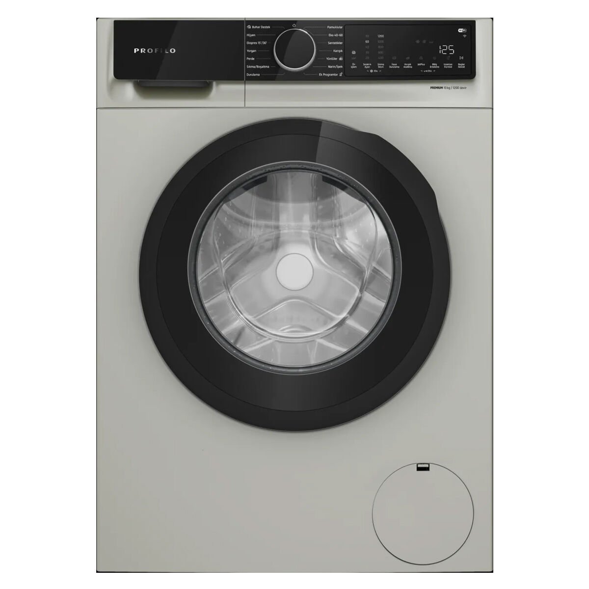 Profilo CGK252ZXTR 10 Kg 1200 Devir Gümüş Çamaşır Makinesi