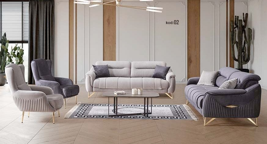 Beyza Olivya Koltuk Takımı 3+3+1+1