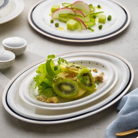 Schafer Superfine Bone Delicea Yemek Takımı 56 Parça-Gold