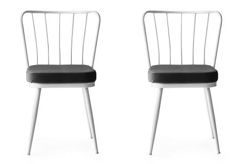 AY SANDALYE, ANTRASİT BEYAZ