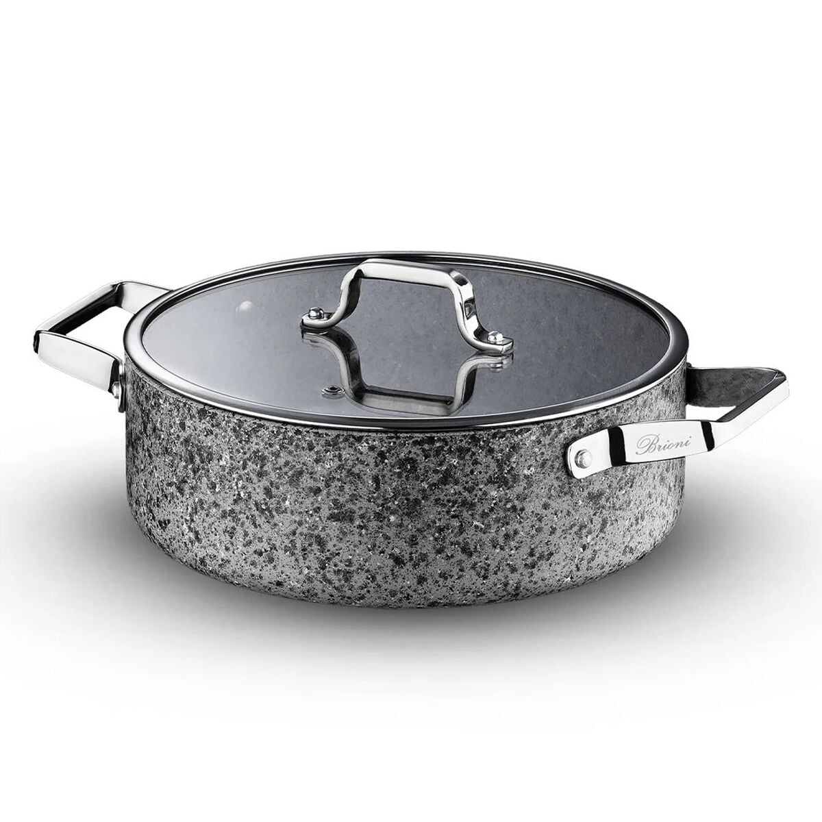 Brioni SH-125, Stone - Age 28 Cm Basık Tencere