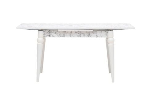 MS1015 SALİVA 70*110 AÇILIR MASA BEYAZ MERMER