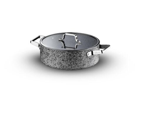Brioni Sh-123, Stone - Age 24 Cm Basık Tencere
