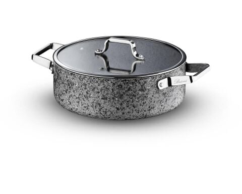 Brioni Sh-126, Stone - Age 30 Cm Basık Tencere