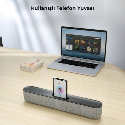 Lenovo Lecoo DS108 Kablosuz Bluetooth 10W Soundbar Taşınabilir Stereo Hoparlör Siyah