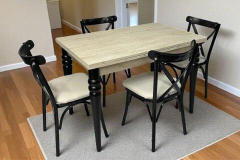 Levent Mtk.0158-290, Ms1015 Saliva Masa+(4) 3650 San Traverten Siyah