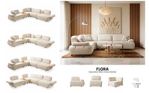 Sima Flora 3+3+1 Koltuk Takımı