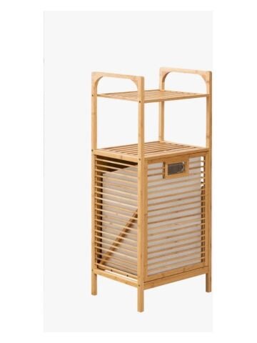 Digithome Db-0004, Xl Kirli Sepetli İki Raflı Bambu Banyo Düzenleyici