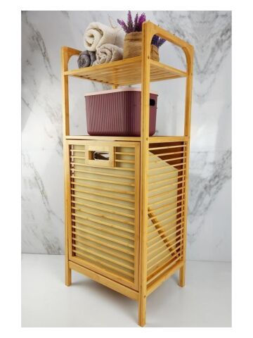 Digithome Db-0004, Xl Kirli Sepetli İki Raflı Bambu Banyo Düzenleyici
