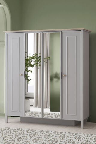 Evart E290 Yakamoz 4 Kapaklı Dolap