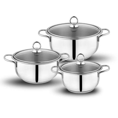 Schafer Gustava Kapaklı Güveç Set 6 Parça Inox