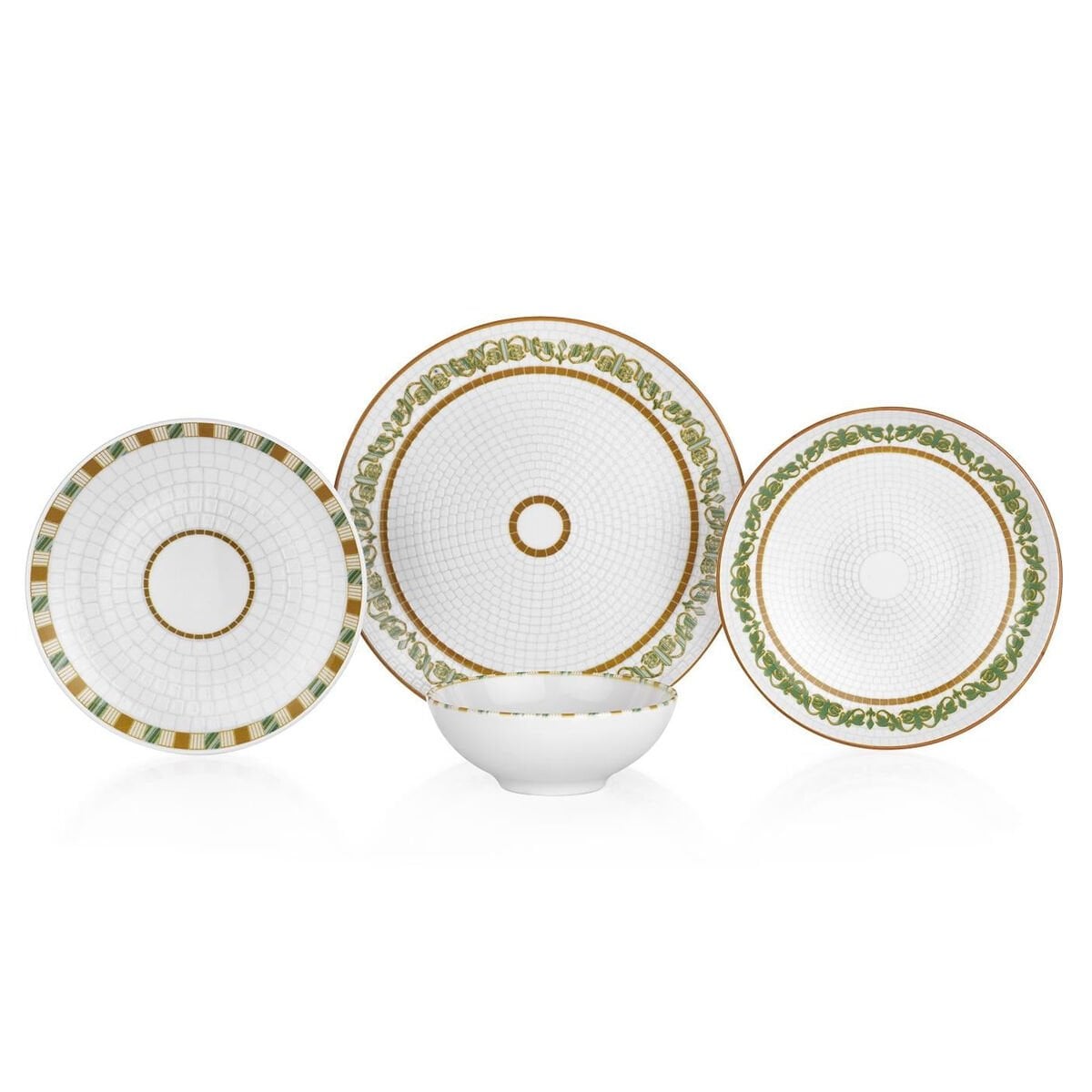 Schafer Lanis Yemek Takımı 24 Parça-Yeşil01