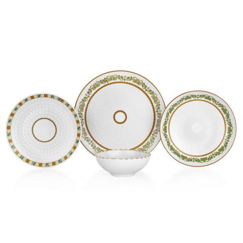 Schafer Lanis Yemek Takımı 24 Parça-Yeşil01