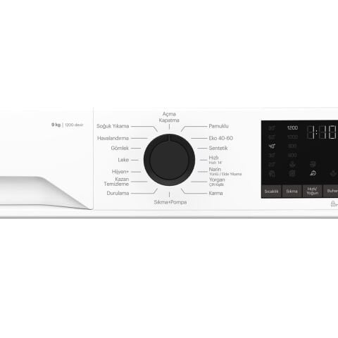 Grundig GPWM 92653 9 Kg 1200 Devir Beyaz Çamaşır Makinesi