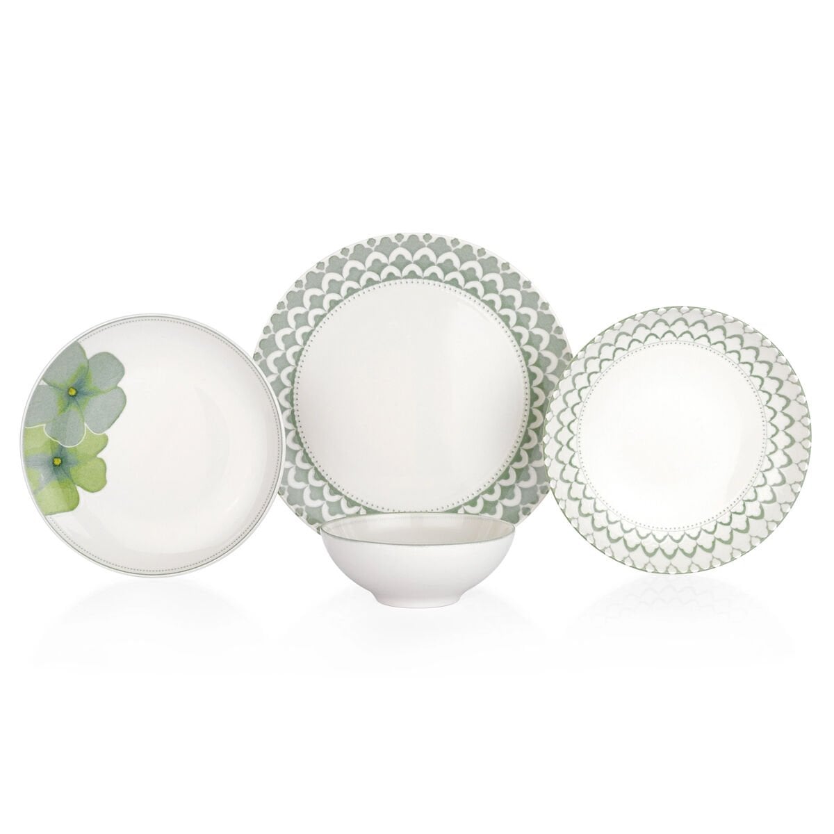 Schafer Lanis Yemek Takımı 24 Parça-Yeşil02