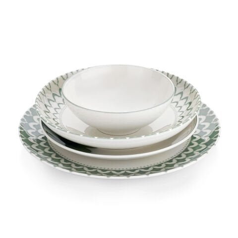 Schafer Lanis Yemek Takımı 24 Parça-Yeşil02
