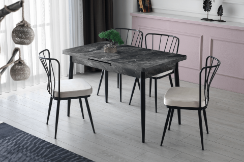 AY MASA VE AY SANDALYE TAKIMI, COSMOS, 70X120