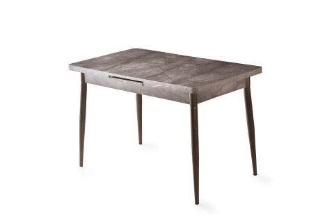 AY MASA VE SANDALYE BENCH TAKIMI, KAHVE GOLD, 120x70