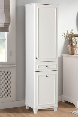 Sembol C 187 Çıtalı Çamaşır Sepetli Lake Kapaklı Dolap