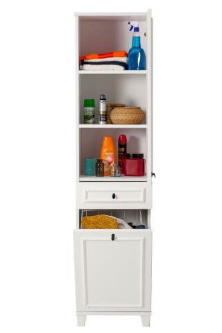 Sembol C 187 Çıtalı Çamaşır Sepetli Lake Kapaklı Dolap