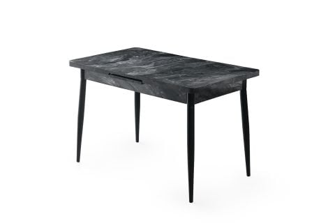 AY MASA VE SANDALYE BENCH TAKIMI, KREM SİYAH, 120x70
