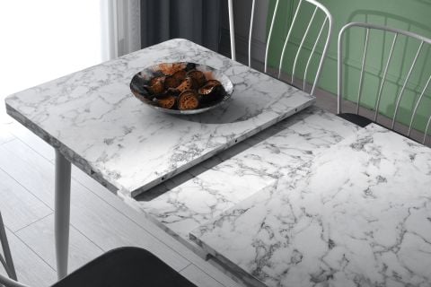AY MASA VE SANDALYE BENCH TAKIMI, YEŞİL BEYAZ, 120x70