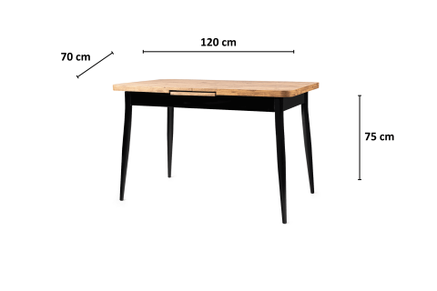 AY MASA, ATLANTİK ÇAM, 120x70