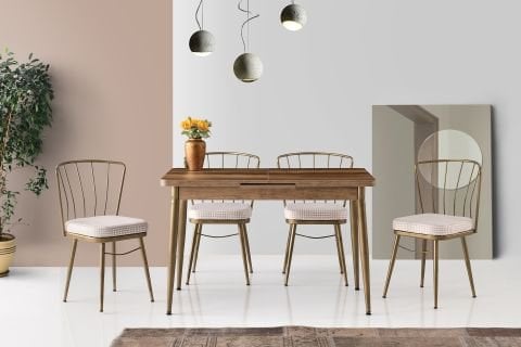 AY MASA, CEVİZ, 120x70