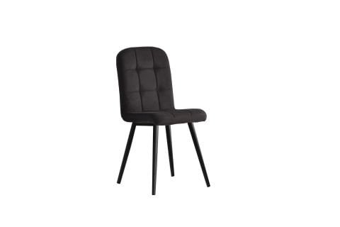 ESSEN MASA VE ETRO SANDALYE TAKIMI, SİYAH MERMER DESEN, 130x80