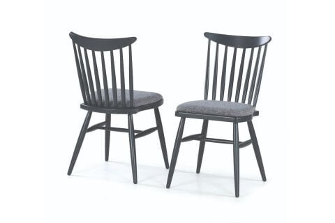 Levent San.0005-108, Sn1004 Kırlangıç Döşemeli Sandalye Siyah Antrasit