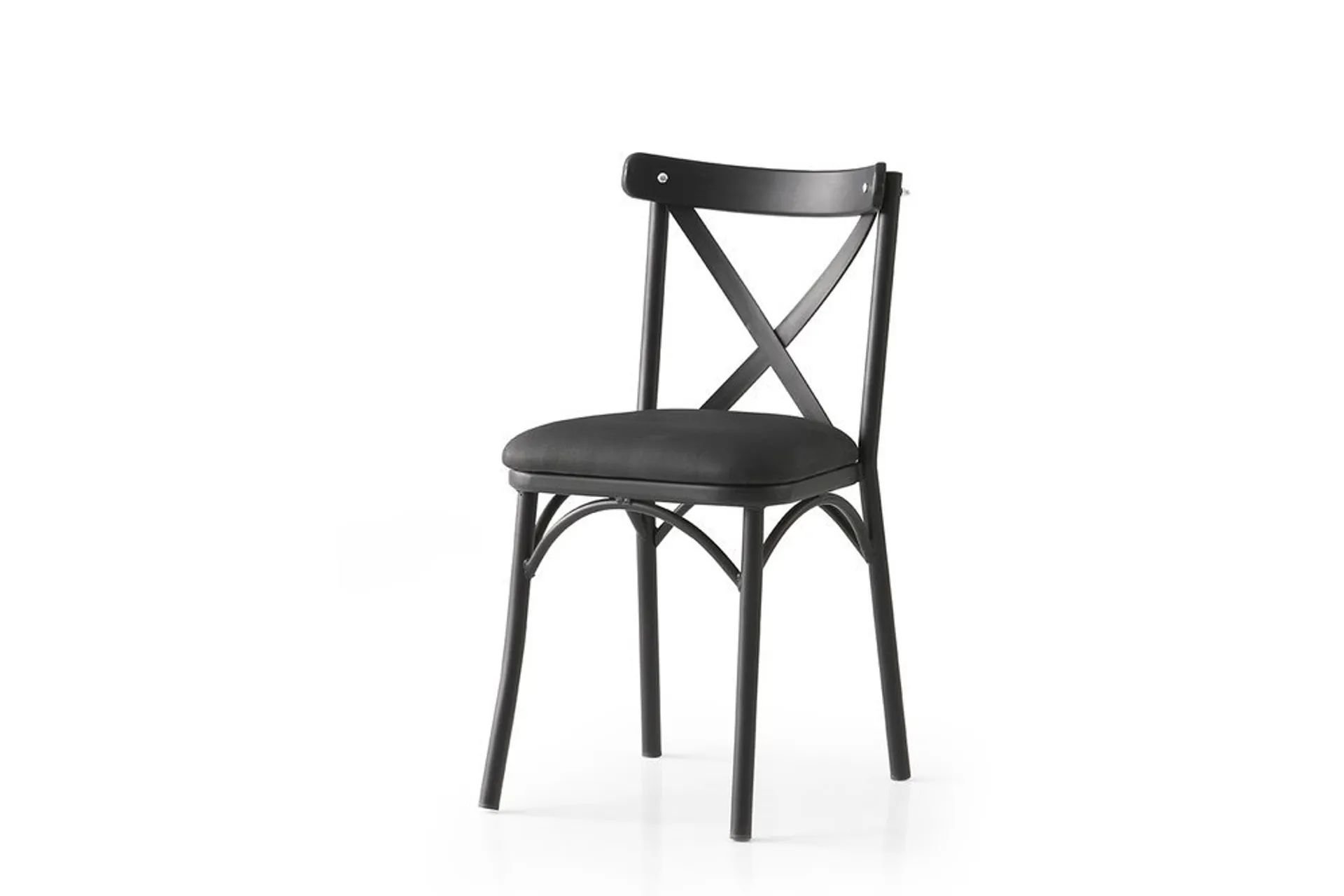 BAHAR ÇAPRAZ SANDALYE, SİYAH