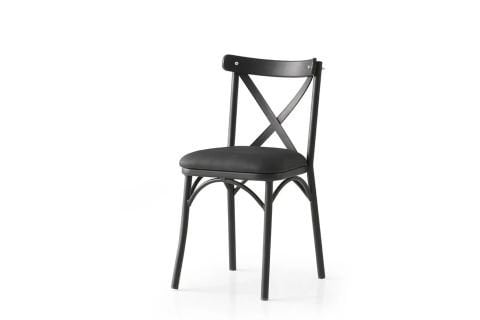 BAHAR ÇAPRAZ SANDALYE, SİYAH