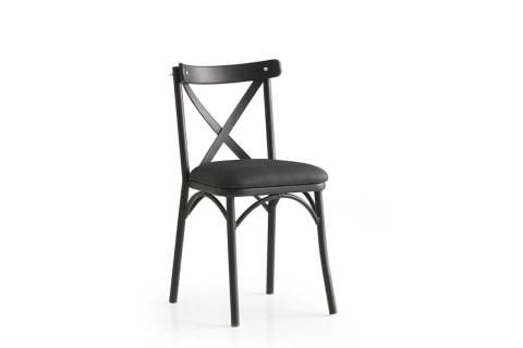 BAHAR ÇAPRAZ SANDALYE, SİYAH